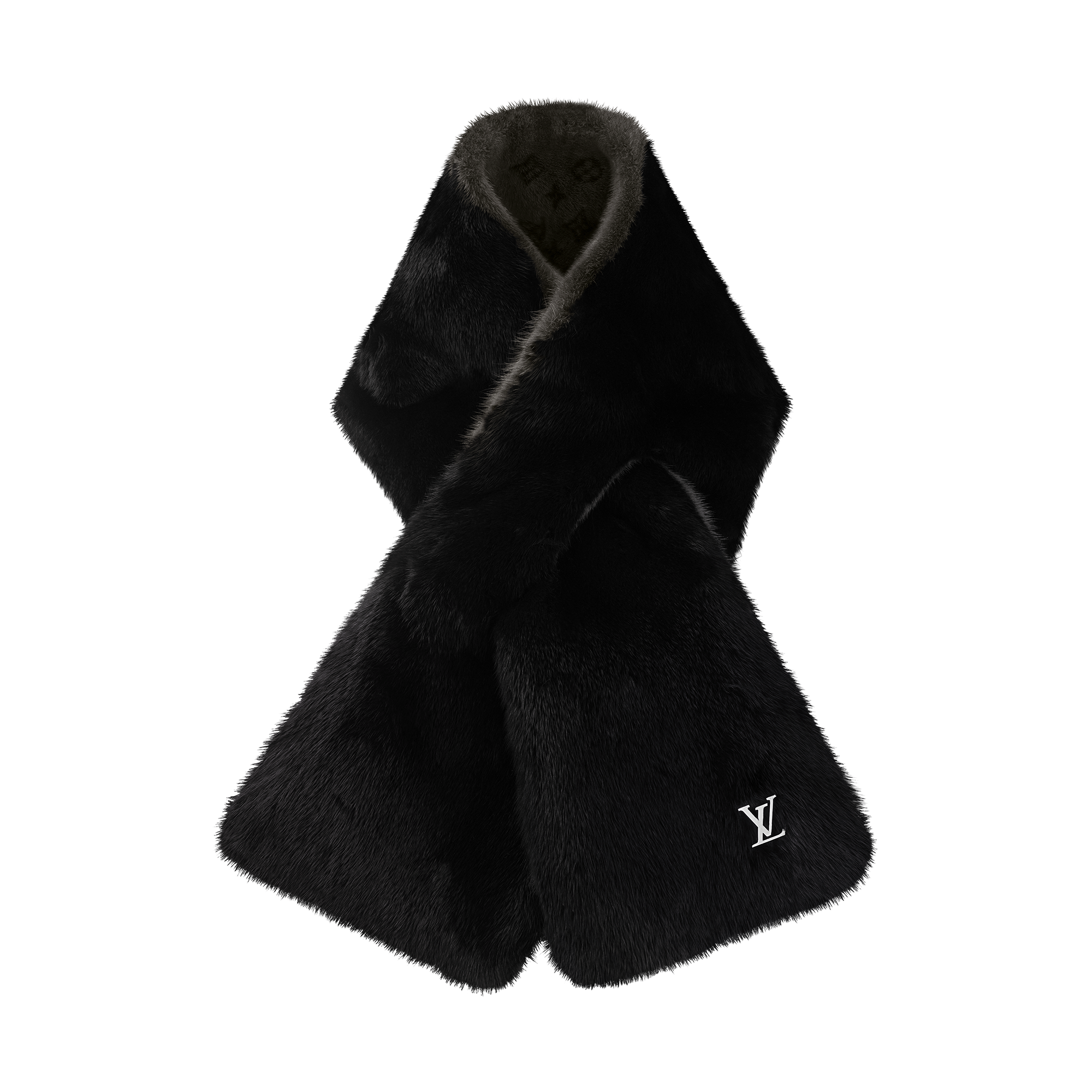 LOUIS VUITTON ブラック ネックウォーマー（ミンク） Monogram Reverse Fur Scarf . - Accessories | Louis Vuitton India